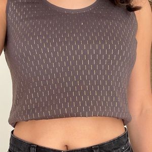Vintage Banana Republic Tank with Gold Accents
